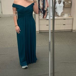 beautiful David’s Bridal bridesmaids dress. Worn only once + try on. Color: Gem